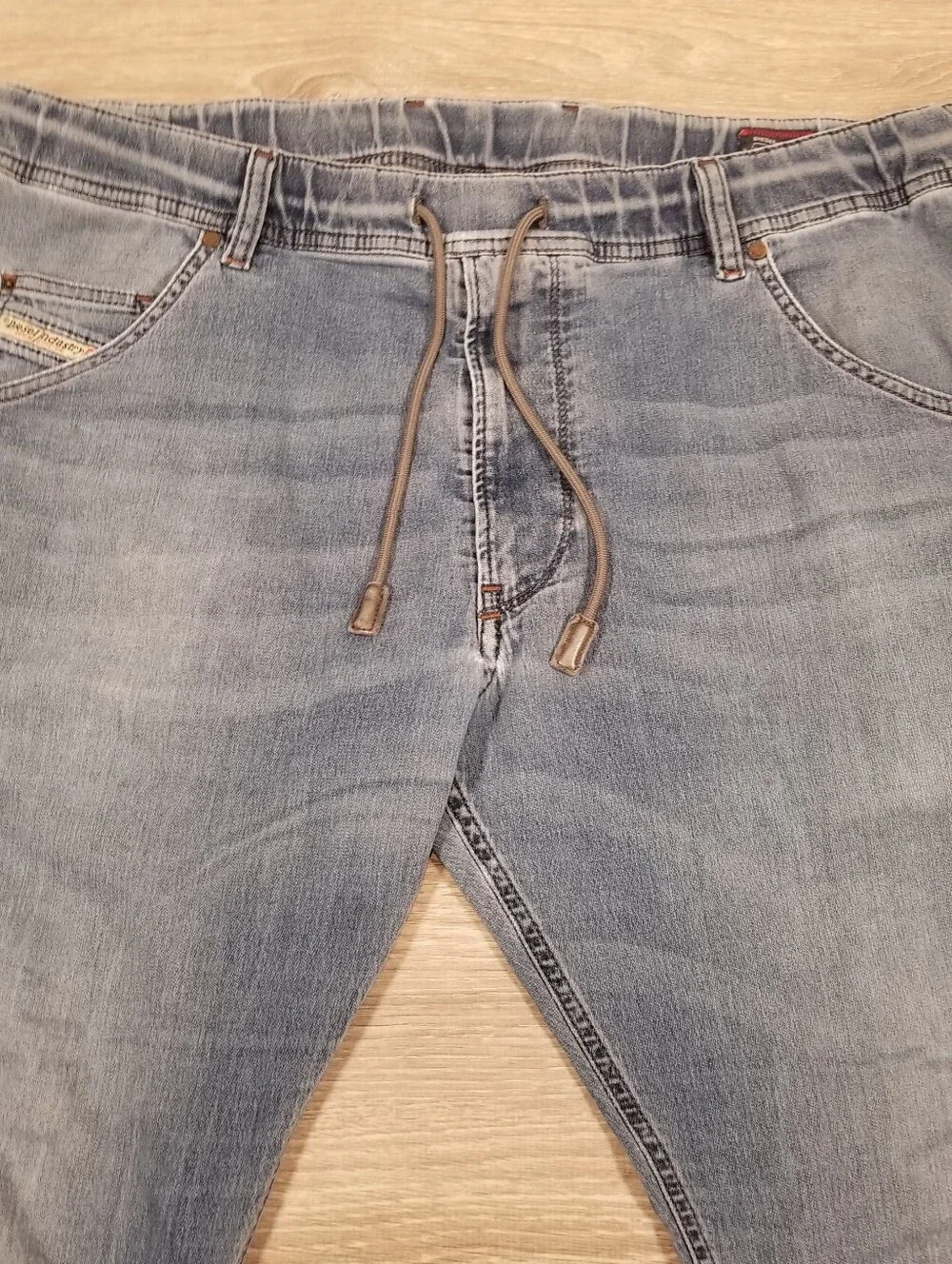 Diesel Industry Krooley Denim Sweat Pants Mens 34x30 Relaxed Straight Tapered